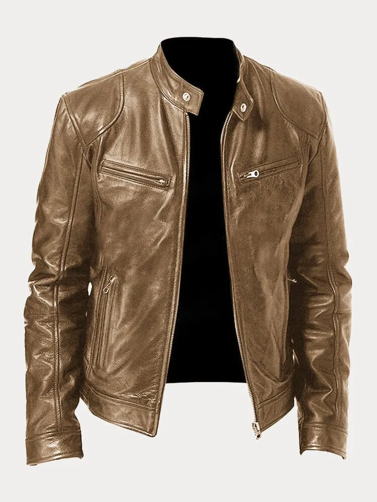 Nikodem | Kožená casual bunda