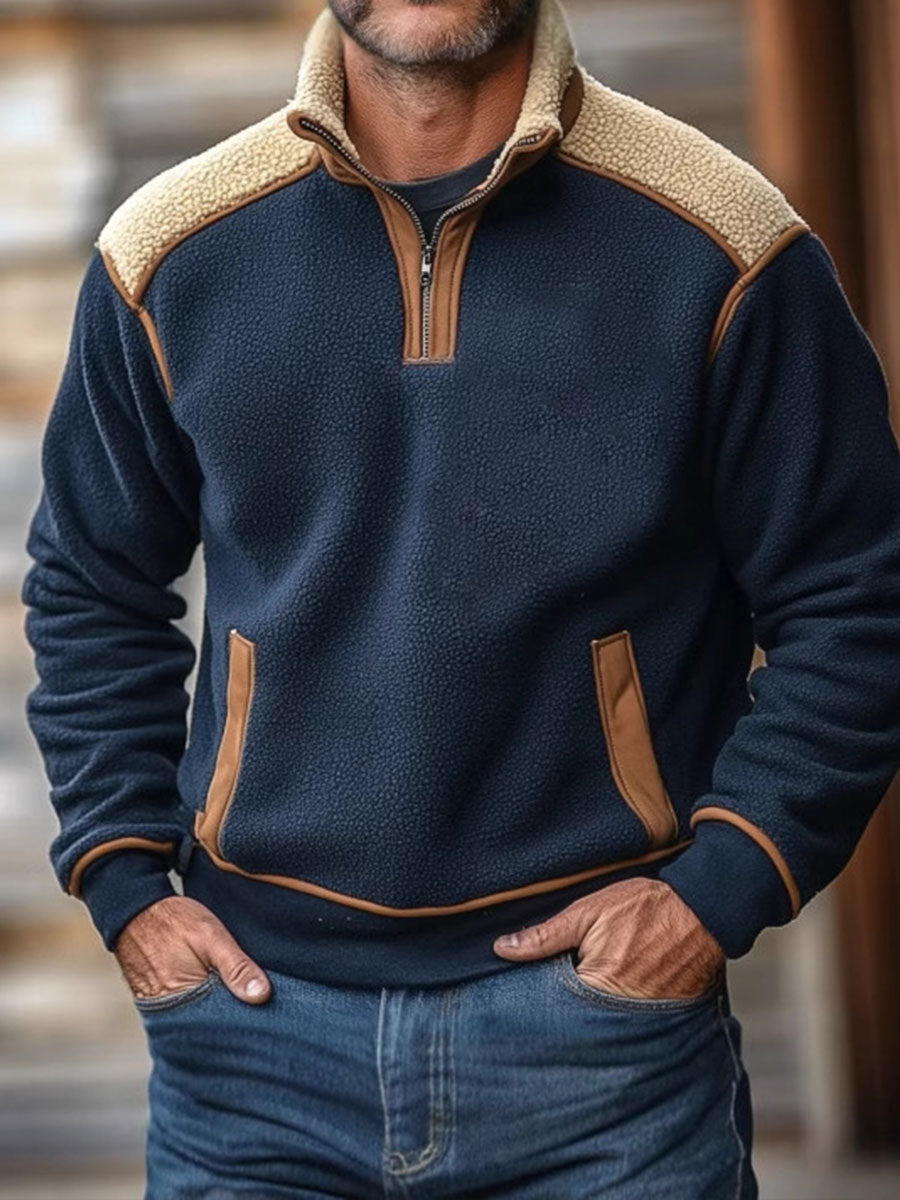 Rafael | Pánská retro teplá outdoorová mikina