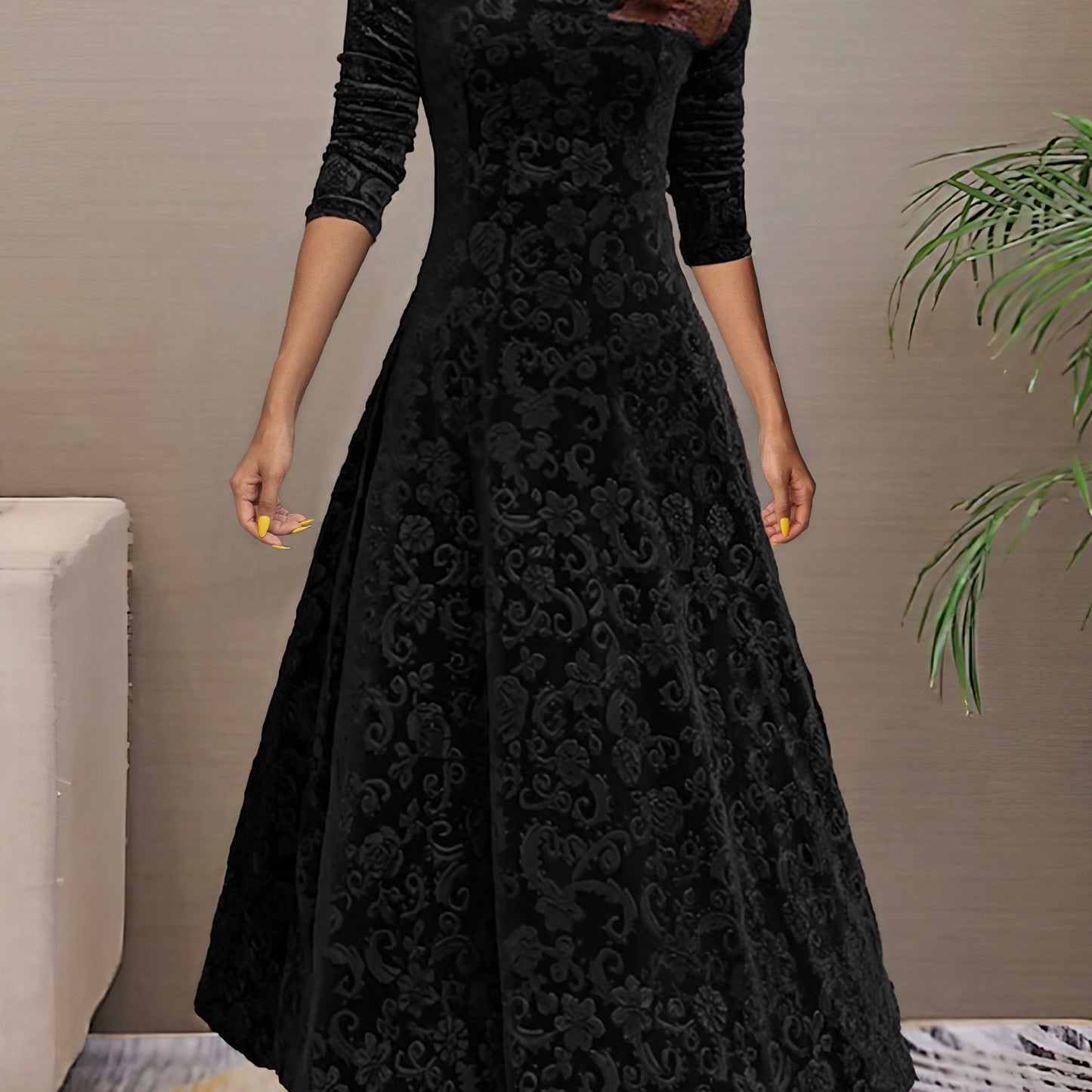 Nancy | Sváteční sametové elegantní šaty