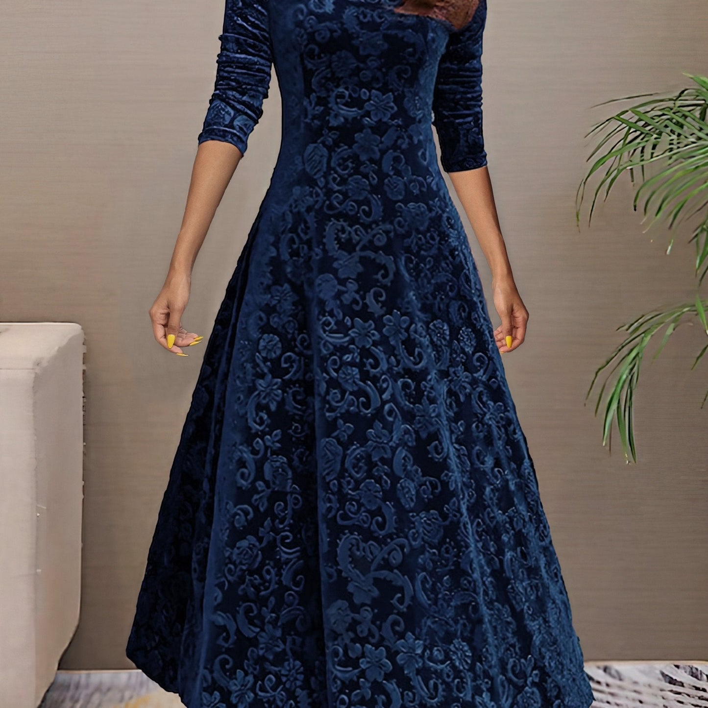 Nancy | Sváteční sametové elegantní šaty