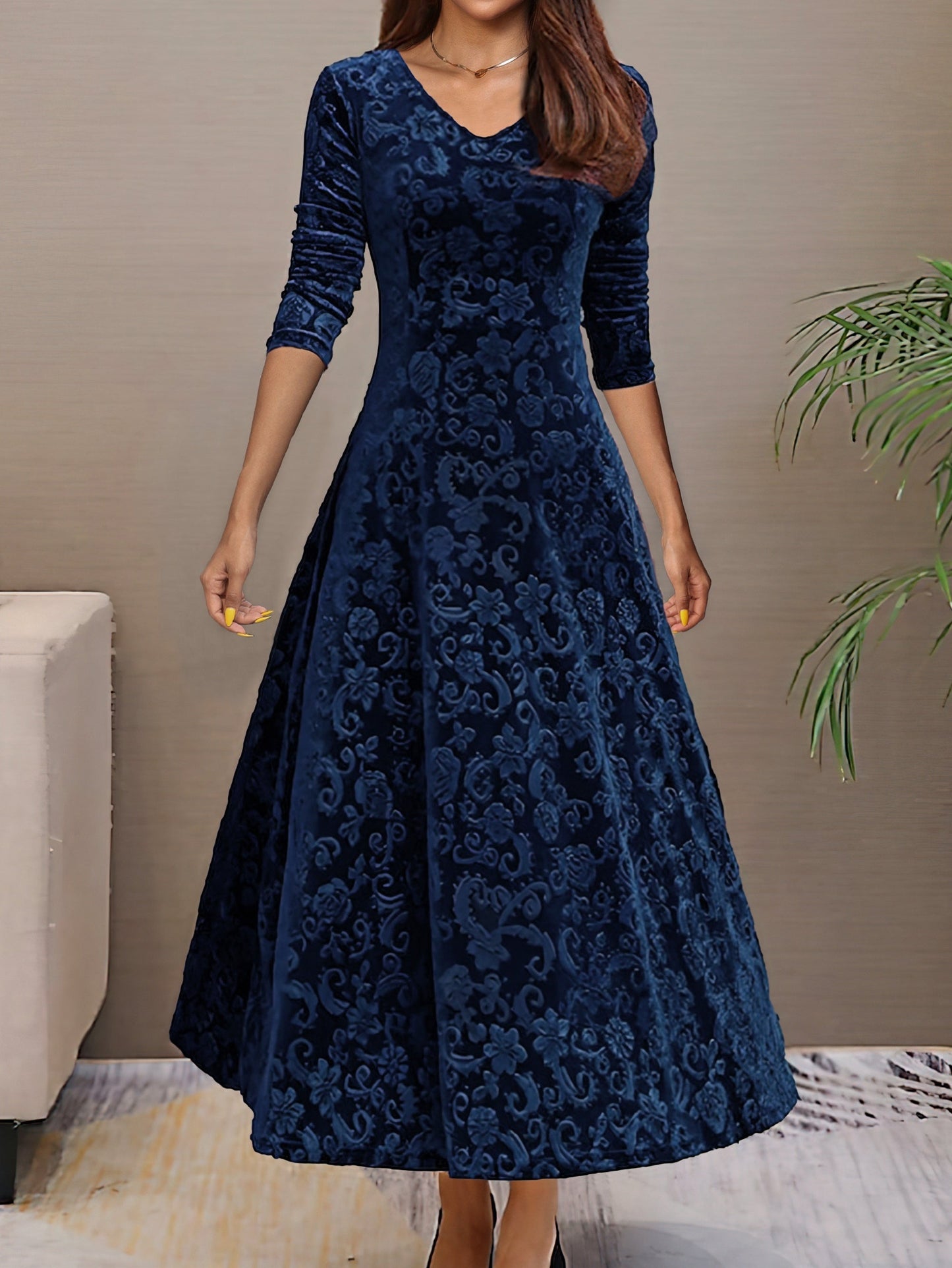 Nancy | Sváteční sametové elegantní šaty