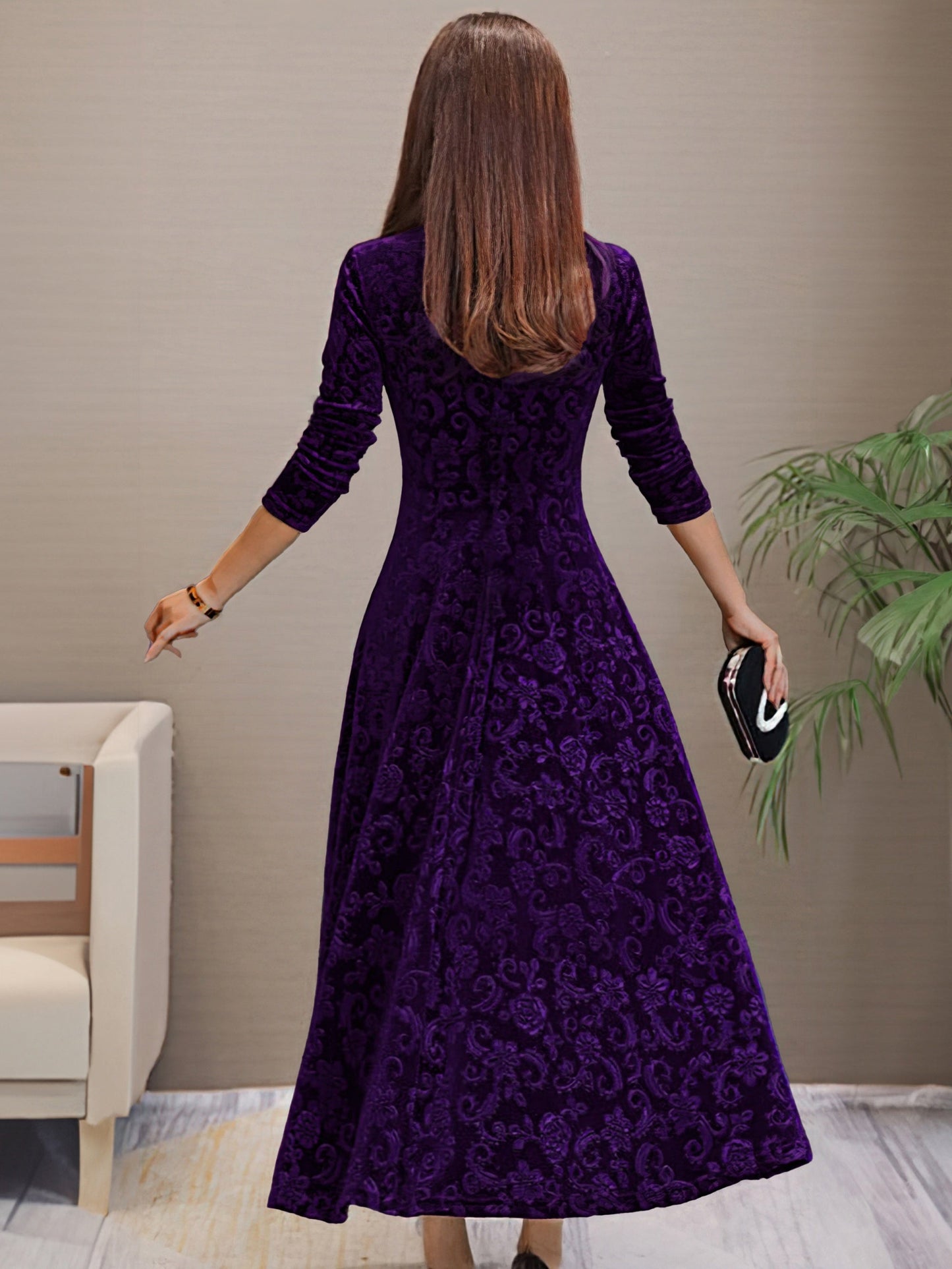 Nancy | Sváteční sametové elegantní šaty