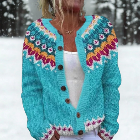 Helga | Pohodlný pletený zimní cardigan