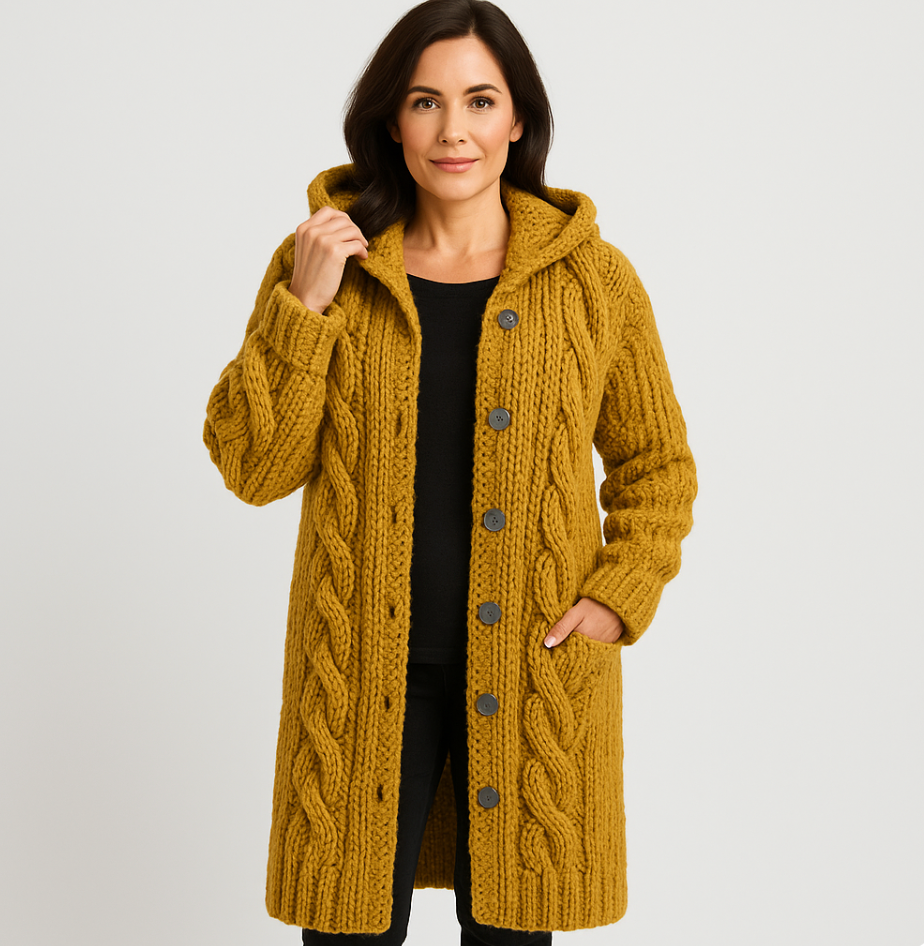 Madelyn | Elegantní pletený kabát s rafinovaným zakrytím