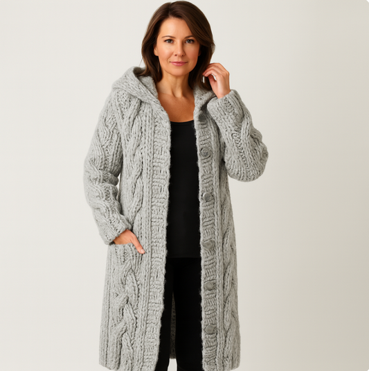 Madelyn | Elegantní pletený kabát s rafinovaným zakrytím