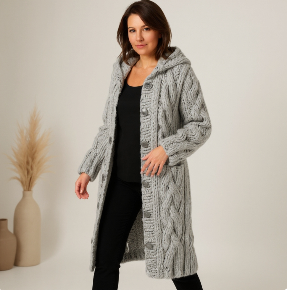 Madelyn | Elegantní pletený kabát s rafinovaným zakrytím