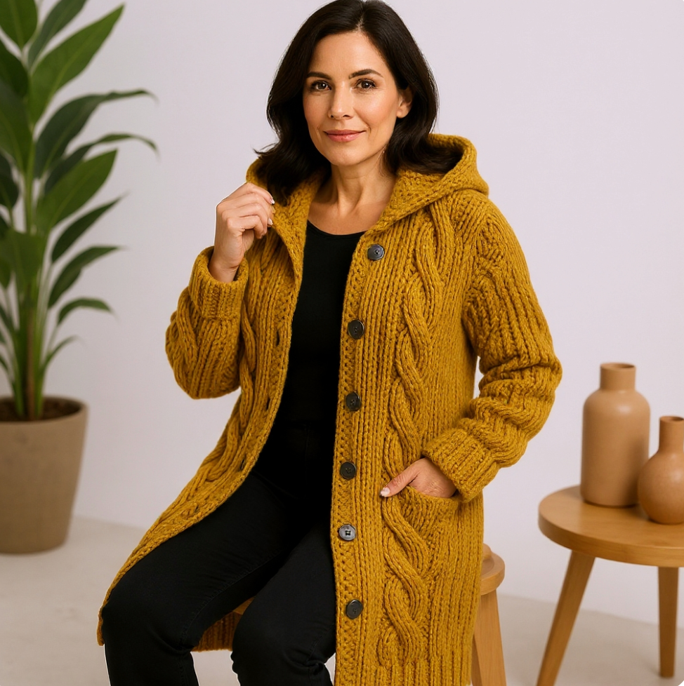 Madelyn | Elegantní pletený kabát s rafinovaným zakrytím