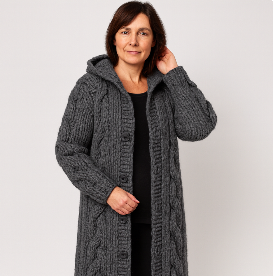 Madelyn | Elegantní pletený kabát s rafinovaným zakrytím