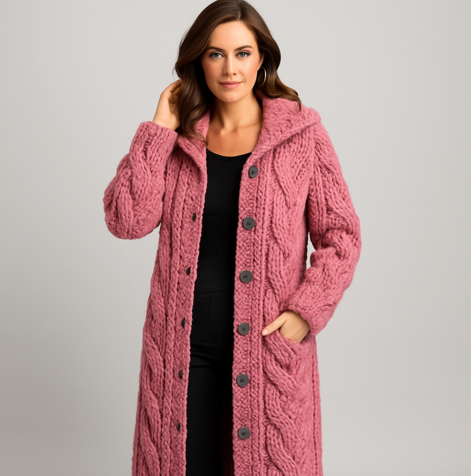 Madelyn | Elegantní pletený kabát s rafinovaným zakrytím