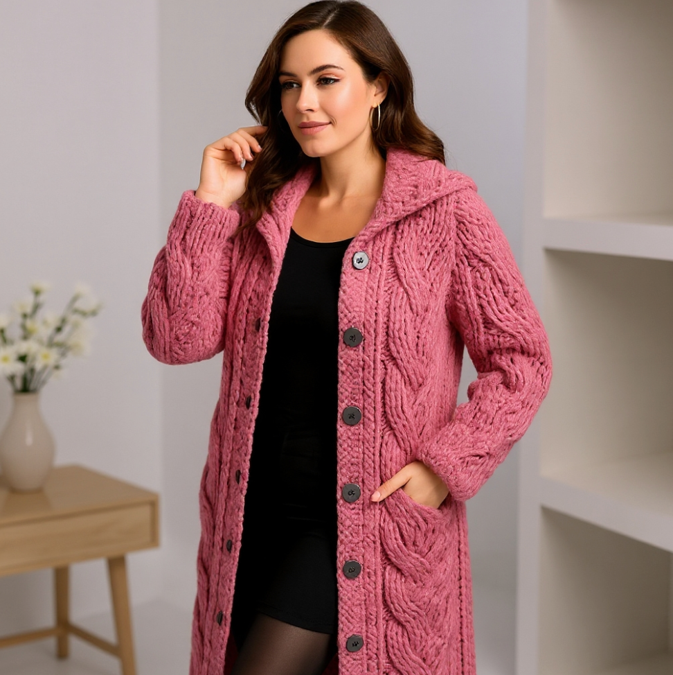 Madelyn | Elegantní pletený kabát s rafinovaným zakrytím