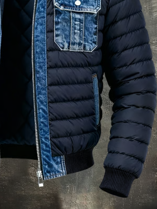 Patryk | Quiltovaná bunda s elegantními denimovými detaily