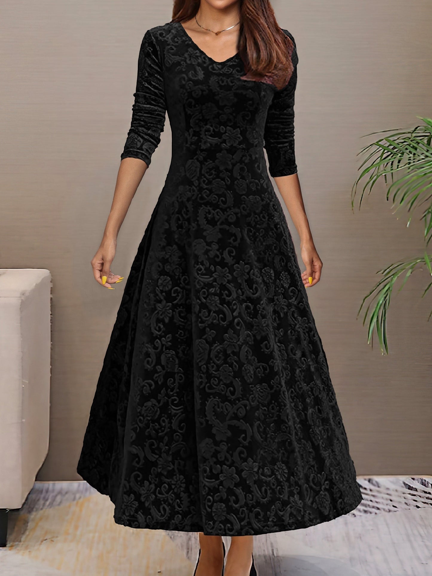 Nancy | Sváteční sametové elegantní šaty
