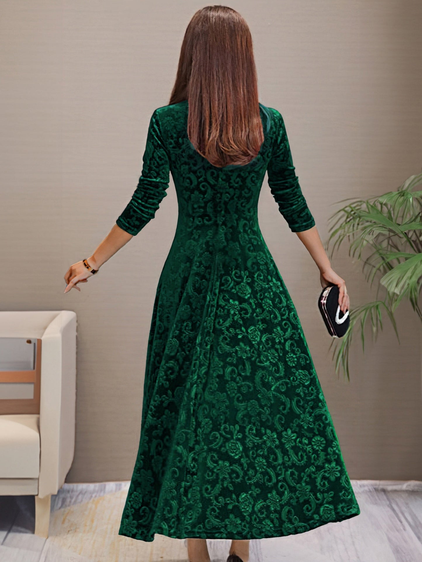 Nancy | Sváteční sametové elegantní šaty