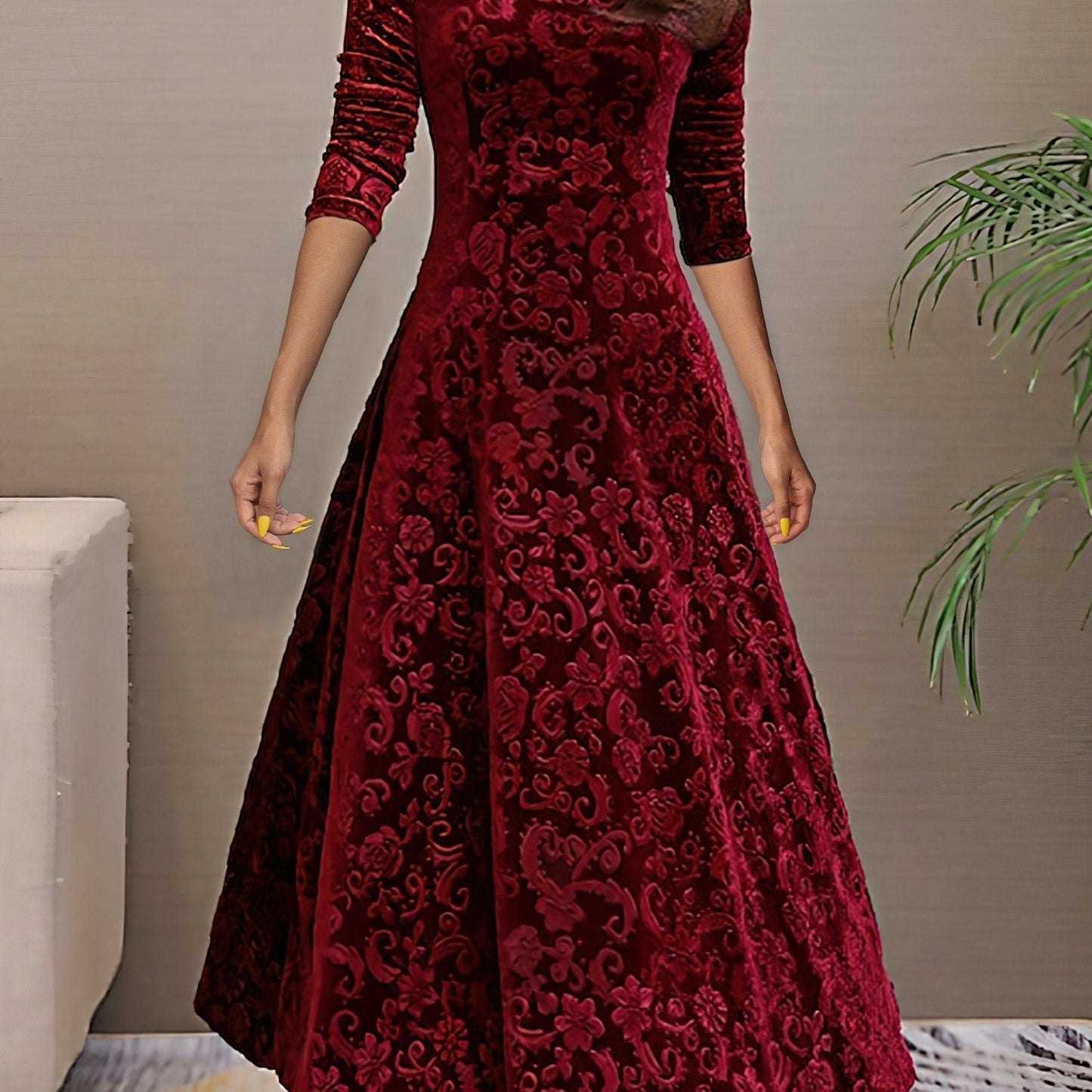 Nancy | Sváteční sametové elegantní šaty