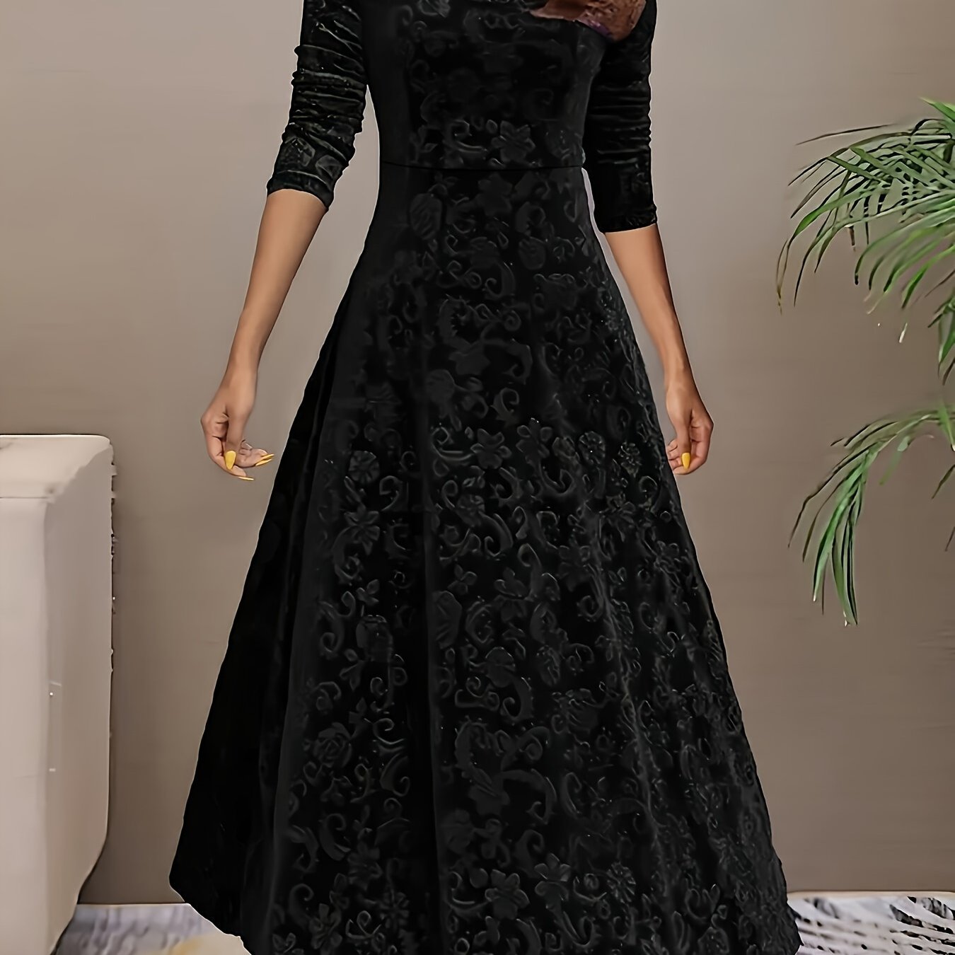 Dorothy | Elegantní vzorované maxi šaty