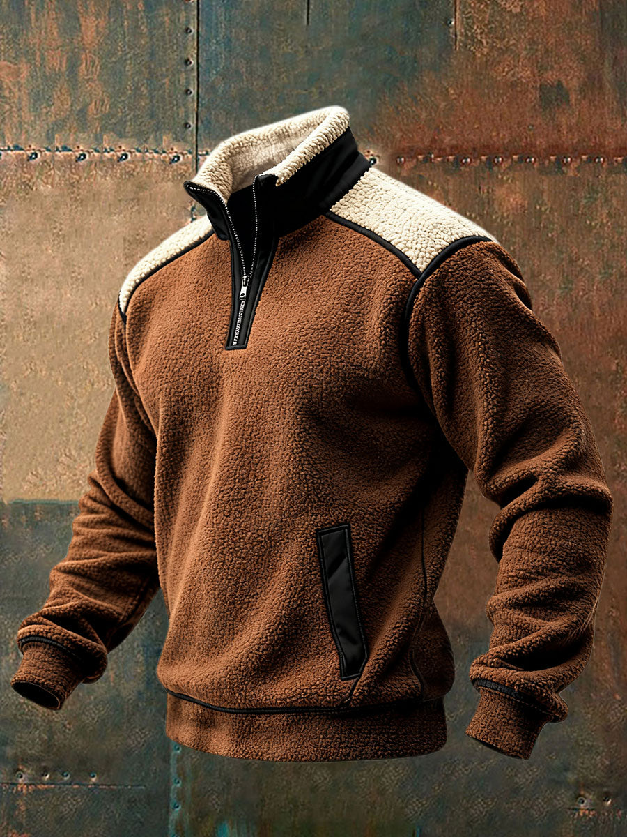 Rafael | Pánská retro teplá outdoorová mikina