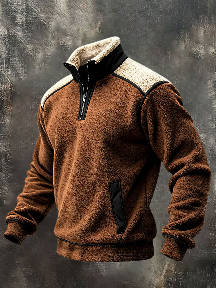 Rafael | Pánská retro teplá outdoorová mikina